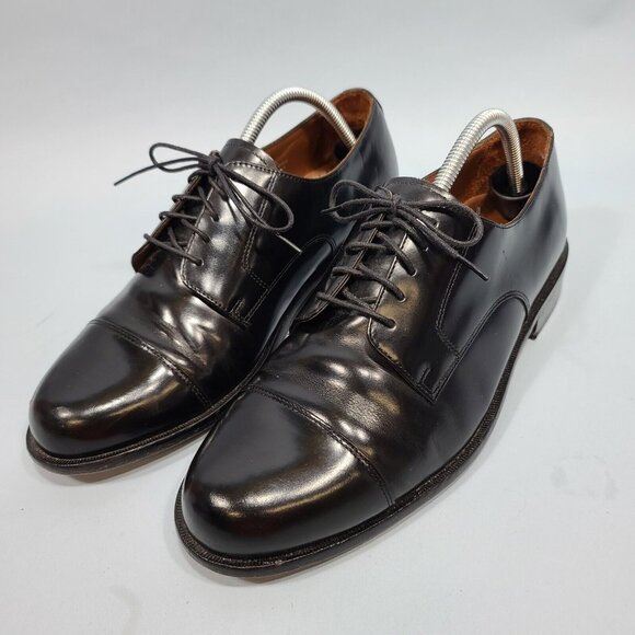 Bostonian Classics Cap Toe Oxford Dress Shoes Men\'s Size 9W Black Leather 20390 main image 10